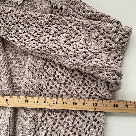 Francesca's Jun & Ivy Tan Cassie Long Sleeve Open Front Cardigan Size XS, NWT - Picture 7 of 8